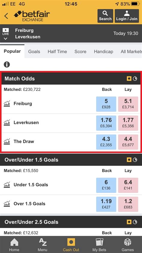 betfair exchange log in.